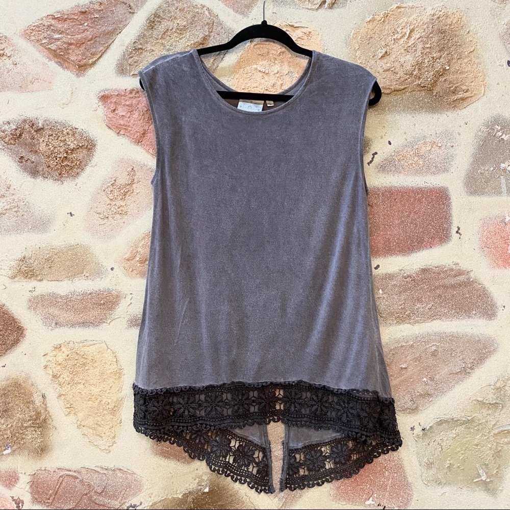 Dantelle | acid wash grunge tank